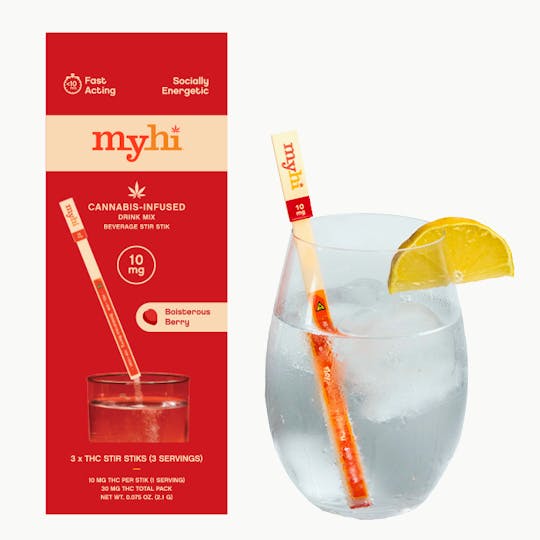 My Hi - Boisterous Berry - Beverage Stir STIKs - 3 count (30mg) - 1