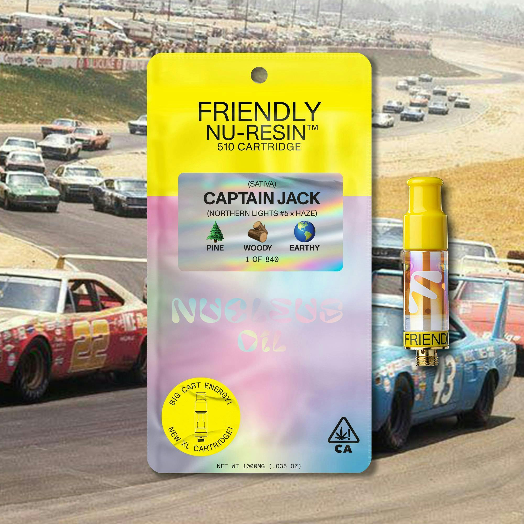 Friendly Brand - Friendly Brand | Captain Jack | Cured Nuresin Cartridge | 1g - 1