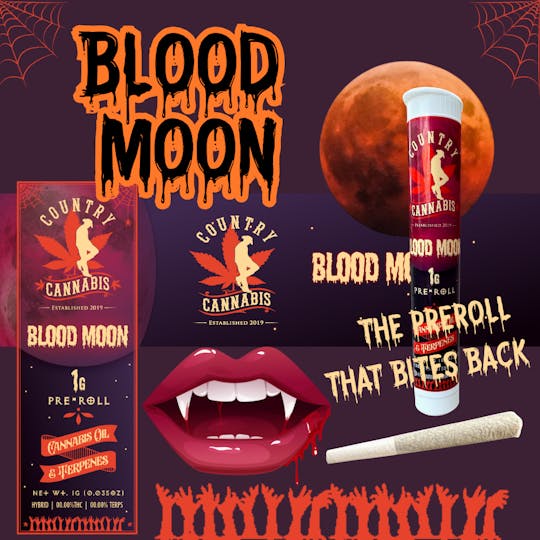 Country Cannabis - Blood Moon | Infused preroll | 1G - 1