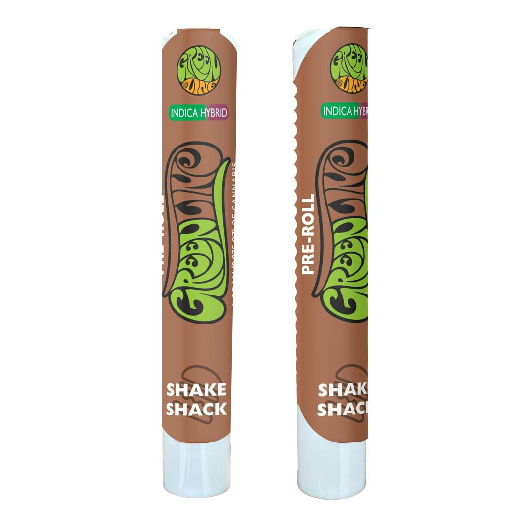 Greenline - Shake Shack - Indoor Flower Pre-Roll - Indica Hybrid - 1g - 1