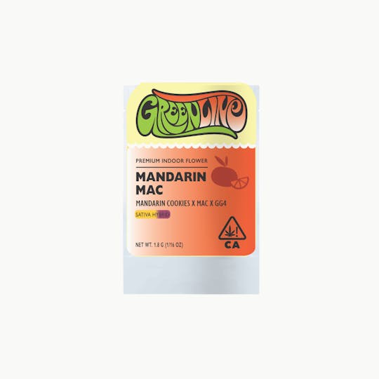 Greenline - Mandarin MAC - 1/16 oz - Indoor - Sativa Hybrid - 1.8g - 1
