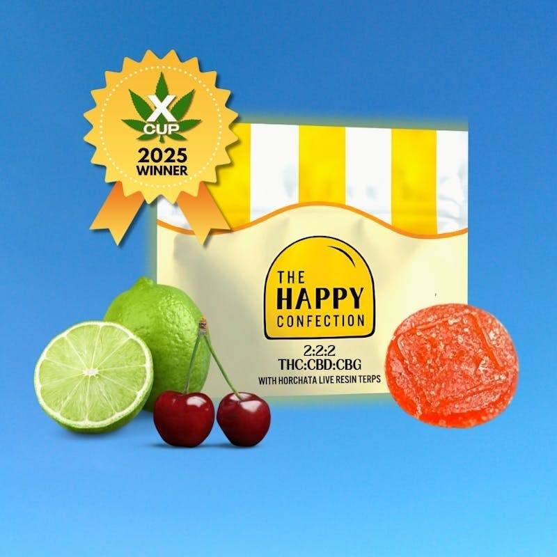 The Happy Confection - Chillaxing Cherry Limeade Infused Macro Gems 20pk | 1000mg total - 1