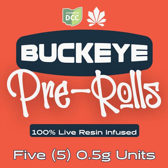 Buckeye - Sour Larry Cross Infused Pre-Rolls (5pk - 0.5g ea) 2.5g - 1