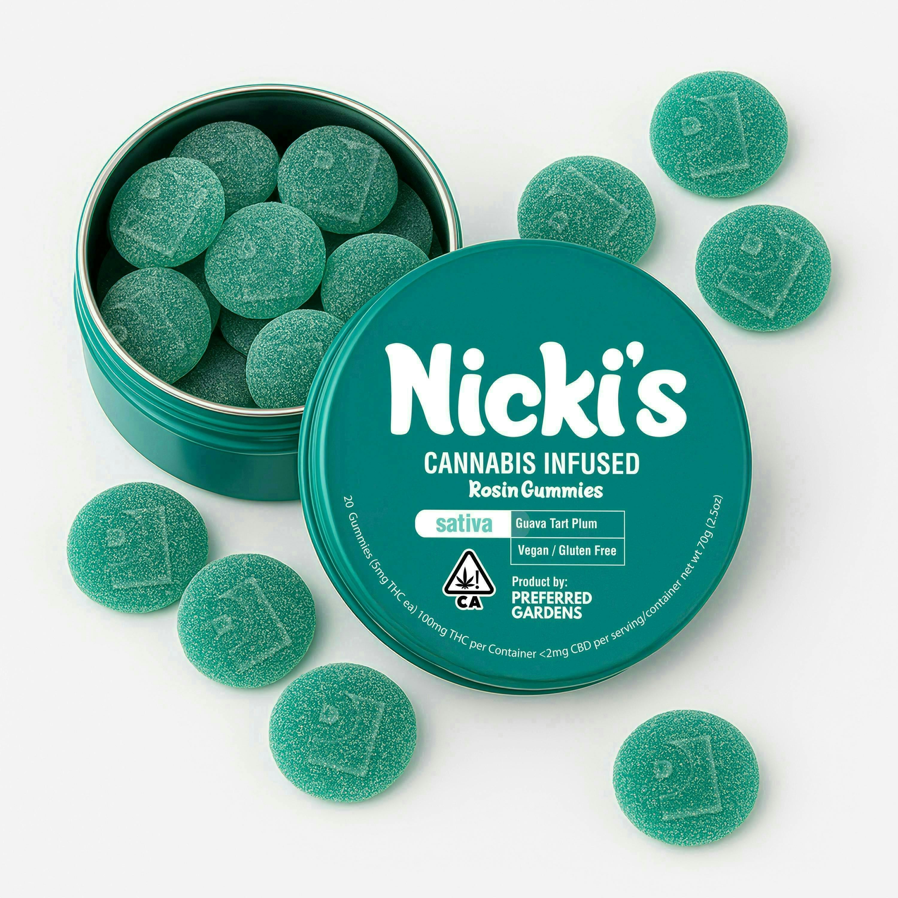 Preferred Gardens - Nickis | Guava Tart Plum Gummies | 100mg | 20ct | 5mg/ea - 1