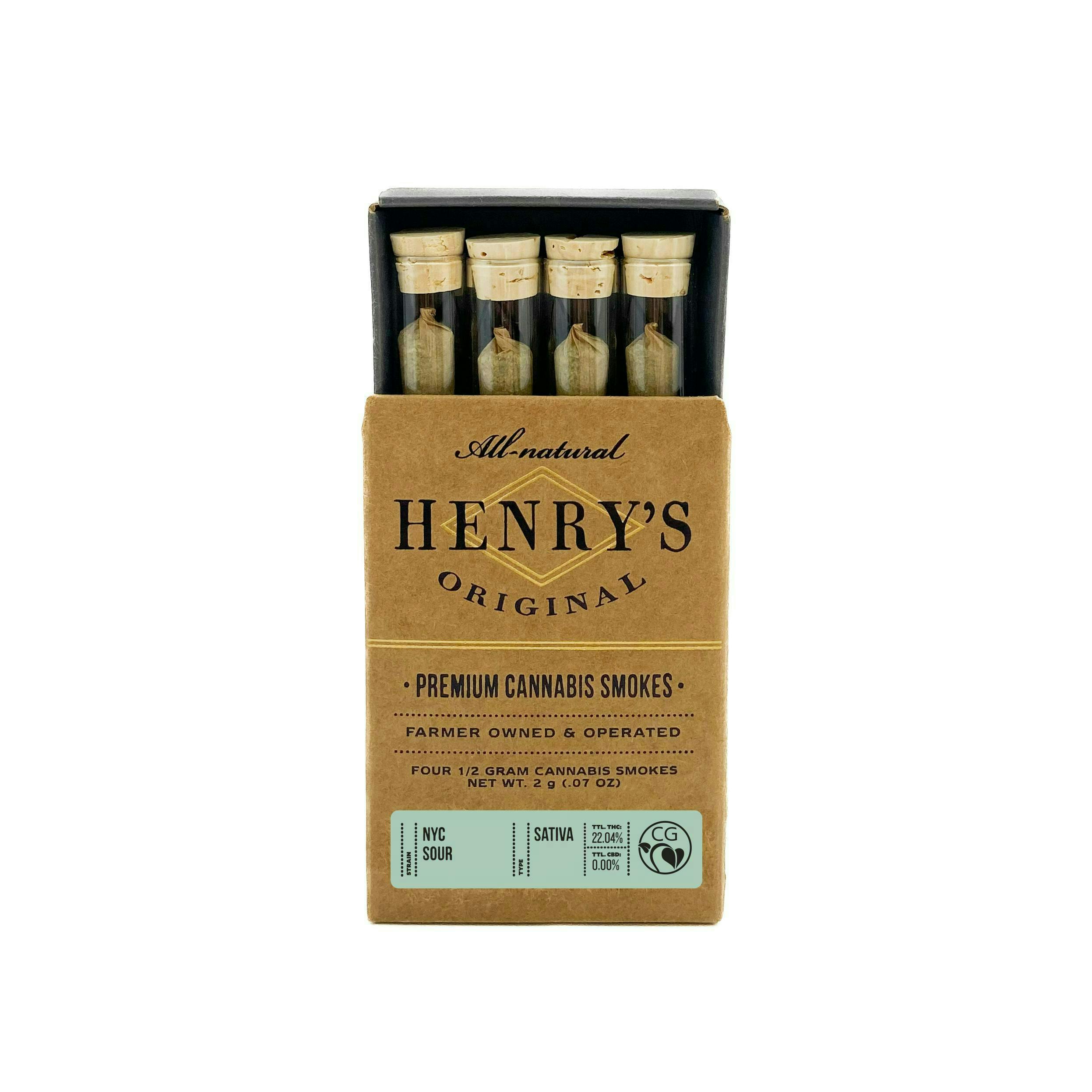 Henry's Original - Henry's Original | NYC Sour Diesel | Joints | 0.5g each | 4pk - 1