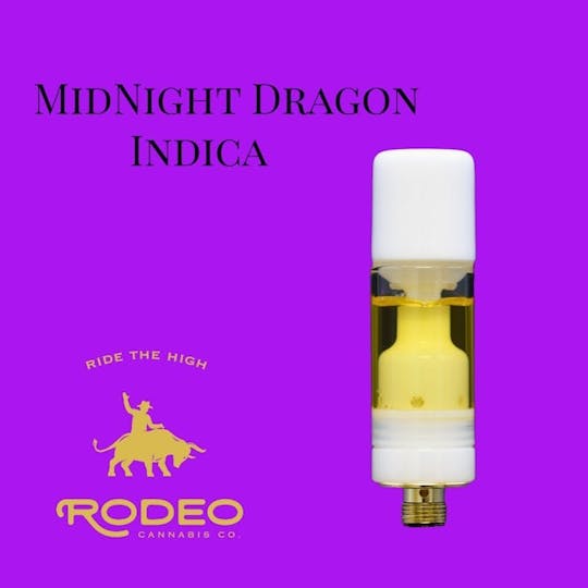Rodeo Cannabis - Midnight Dragon 1g Distillate Vape Cart - 1