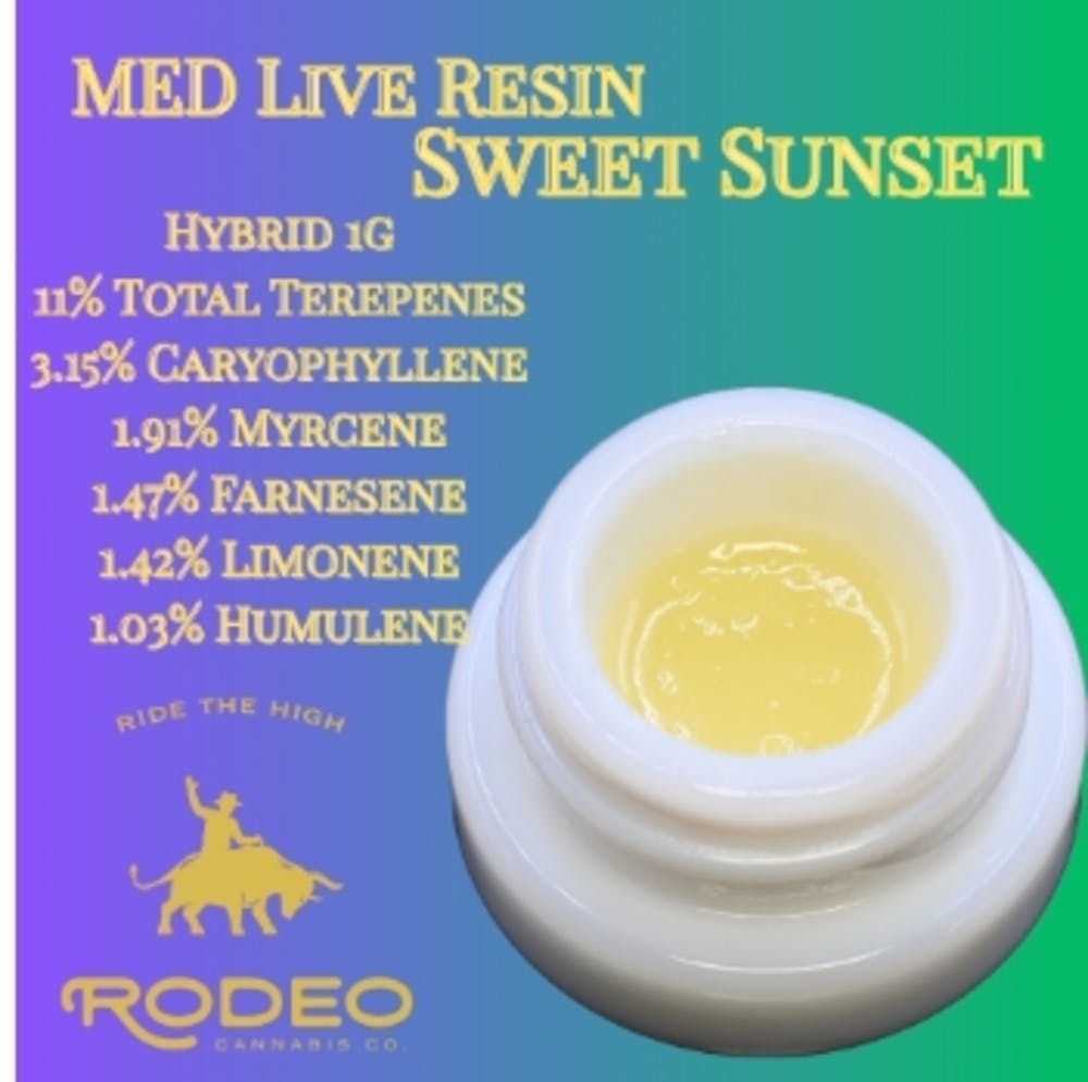 Rodeo Cannabis - Sweet Sunset 1g Live Resin - 1