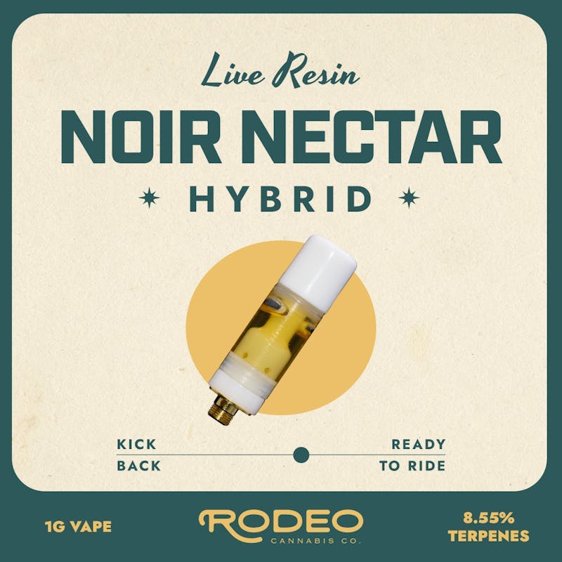 Rodeo Cannabis - Noir Nectar 1g Live Resin Cartridge - 1