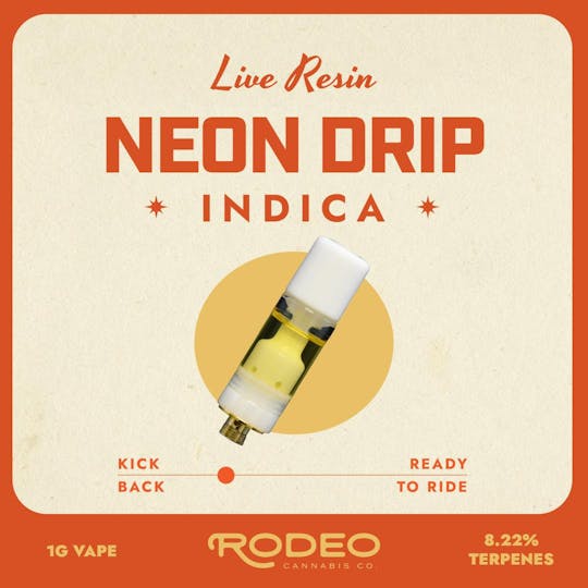 Rodeo Cannabis - Neon Drip 1g Live Resin Vape Cart - 1