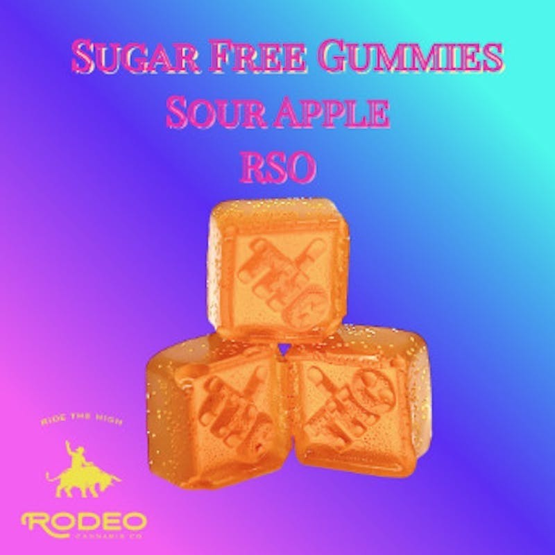 Rodeo Cannabis - Sour Apple RSO Gummies | 20pk | 100mg - 1