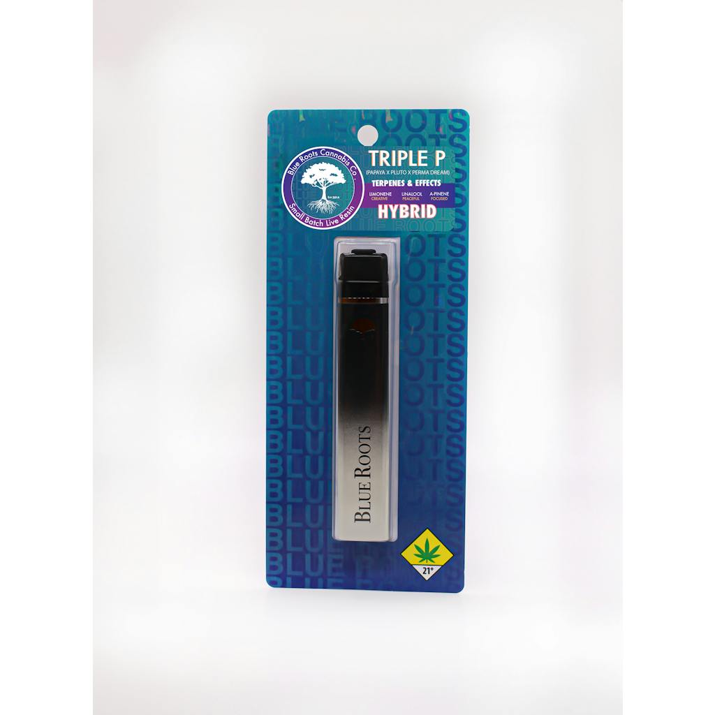 Blue Roots Cannabis Co. | Triple P Disposable (Live Resin) - Blue Roots ...