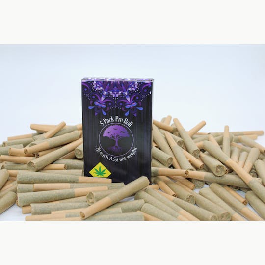 Blue Roots Cannabis - Blue Roots Cannabis Co. | Blooberry Full Flower Pre Rolls .7g (5pk) - 1