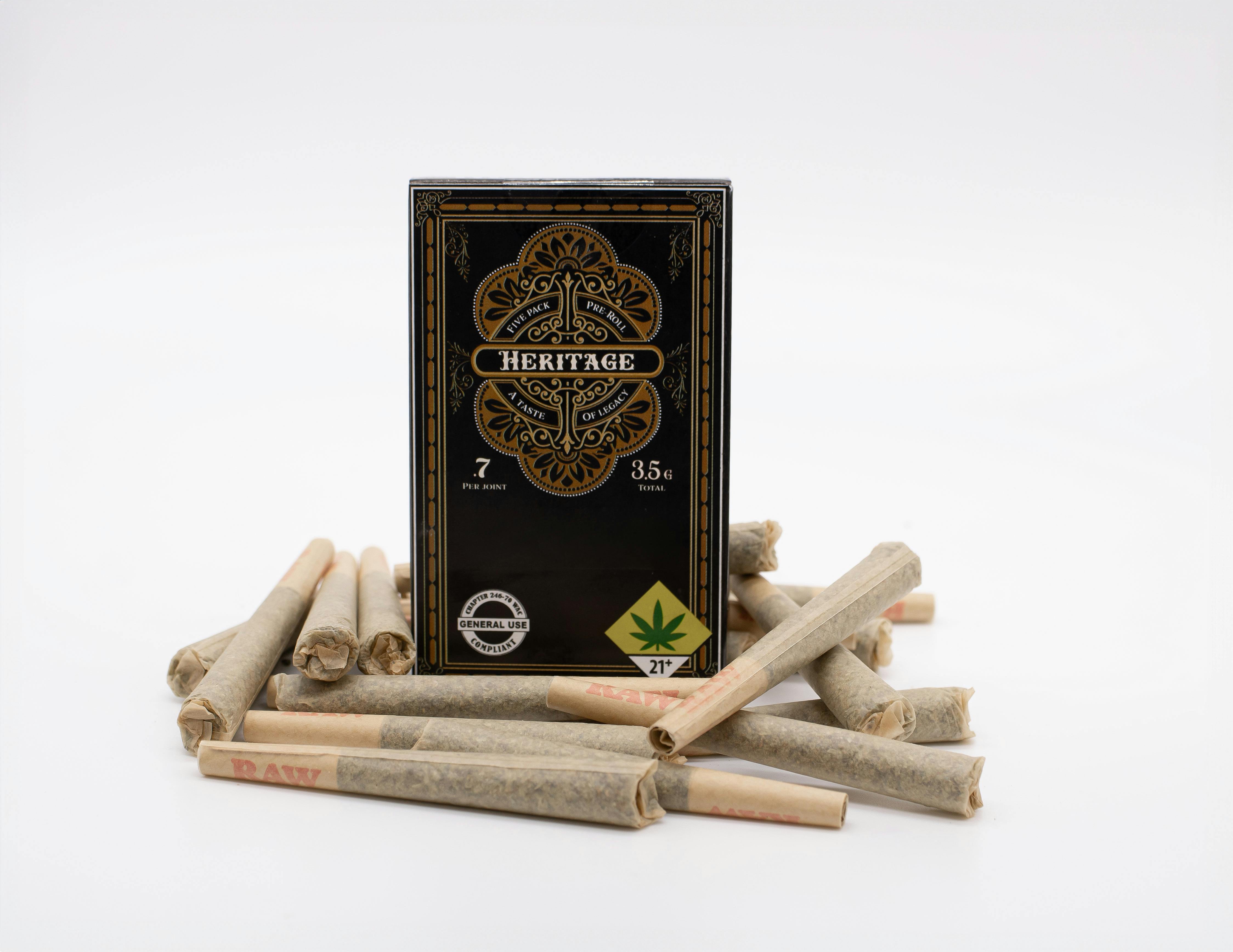 Blue Roots Cannabis - Heritage by Blue Roots | Perma Dream Full Flower Pre Rolls .7g (5pk) - 1