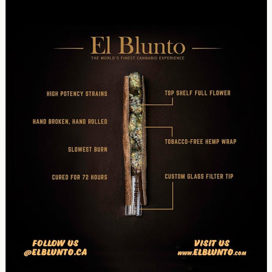 El Blunto by Albert Einstone's - El Bluntito FlavorCore - Artic Mintz Ice - Diamond Infused - 3pk x .85g - 1
