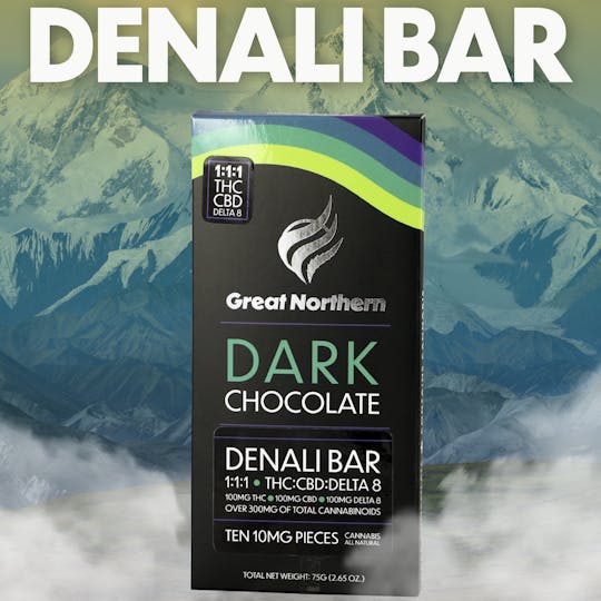 Great Northern Cannabis - Great Northern Cannabis 100mg Chocolate Dark Denali (Non Cultivar Specific) - 1