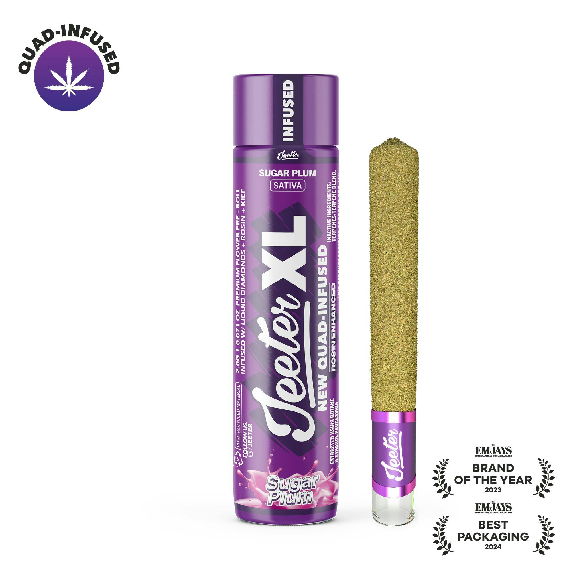 Jeeter - Jeeter | Sugar Plum | XL Quad-Infused Joint | 2g - 1