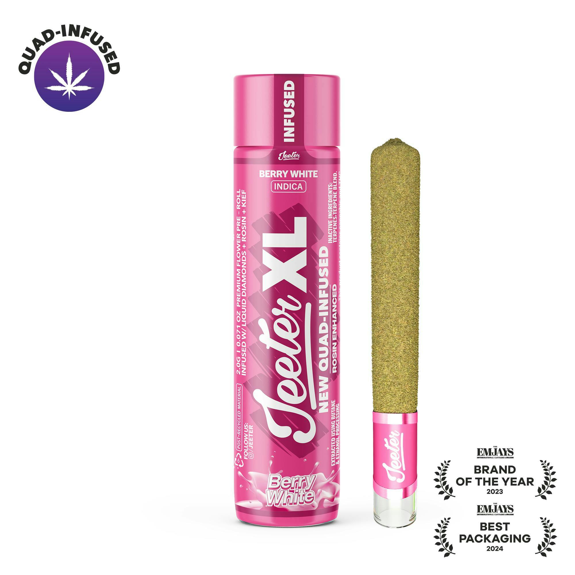 Jeeter - Jeeter | Berry White | XL Quad-Infused Joint | 2g - 1