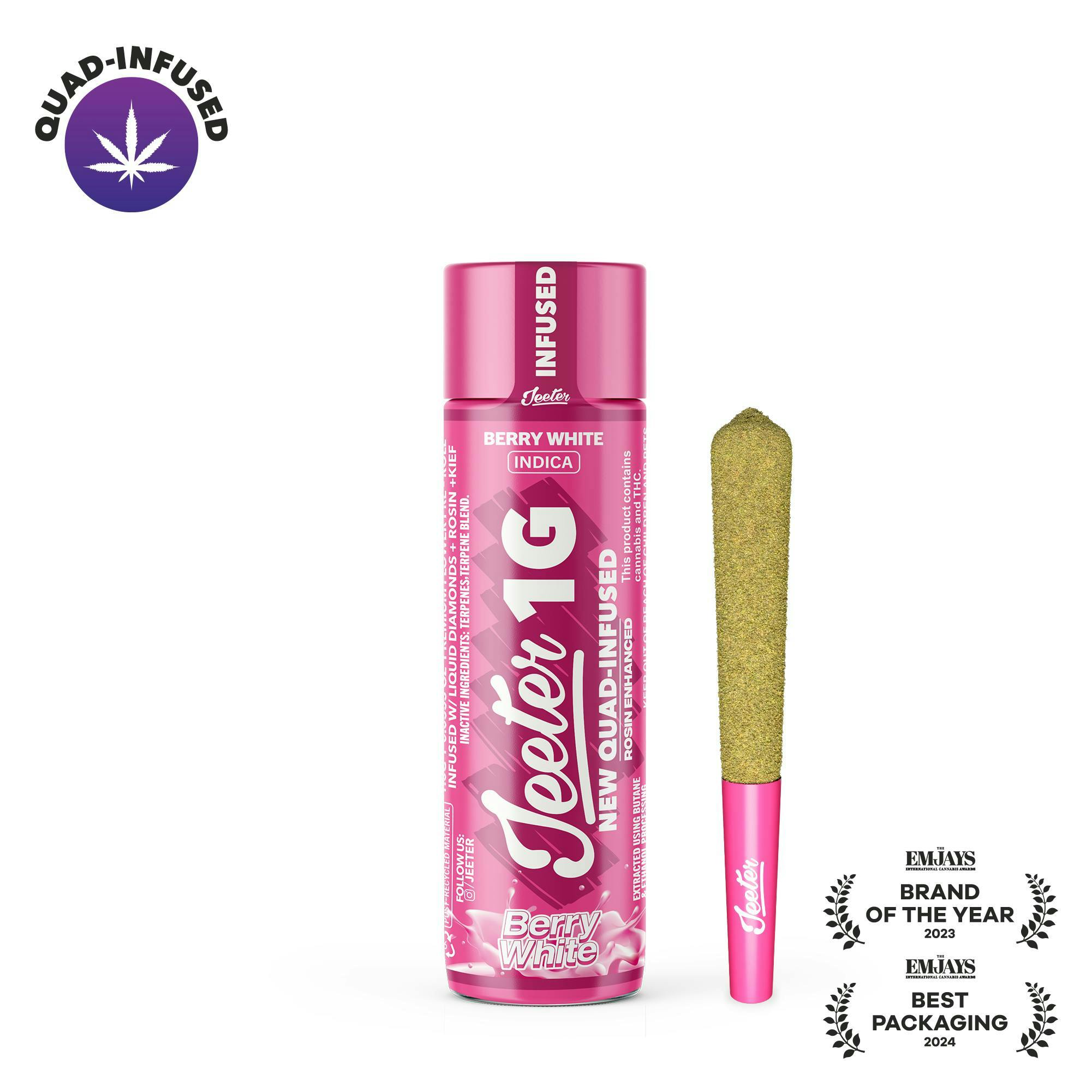 Jeeter - Jeeter | Berry White | Quad-Infused Joint | 1g - 1