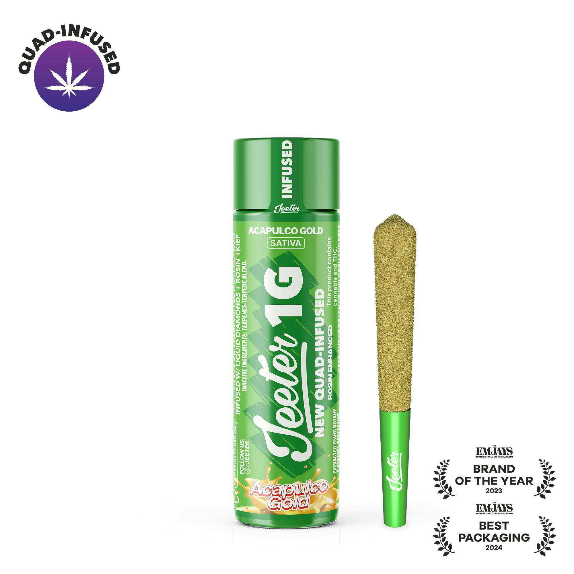 Jeeter - Jeeter | Acapulco Gold | Quad-Infused Joint | 1g - 1