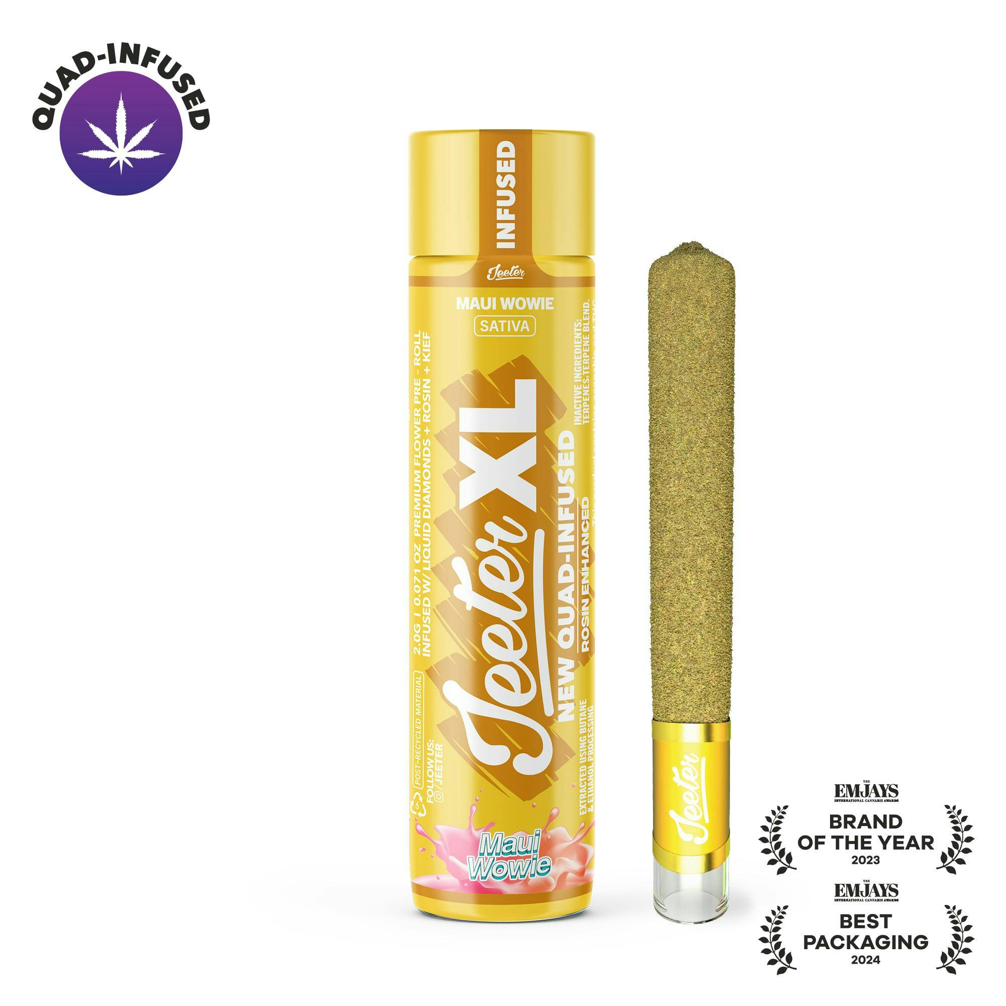 Jeeter - Jeeter | Maui Wowie | XL Quad-Infused Joint | 2g - 1
