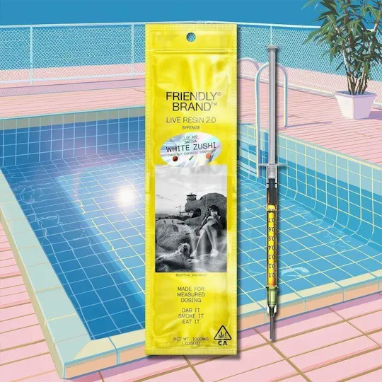 Friendly Brand - Friendly Brand | Live Resin Applicator | White Zushi | Extract Oils | 1g - 1