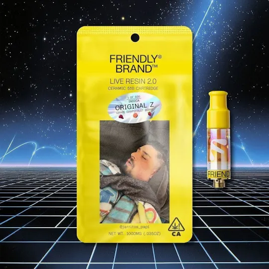 Friendly Brand - Friendly Brand | Original Z | Live Resin Cartridge | 1g - 1