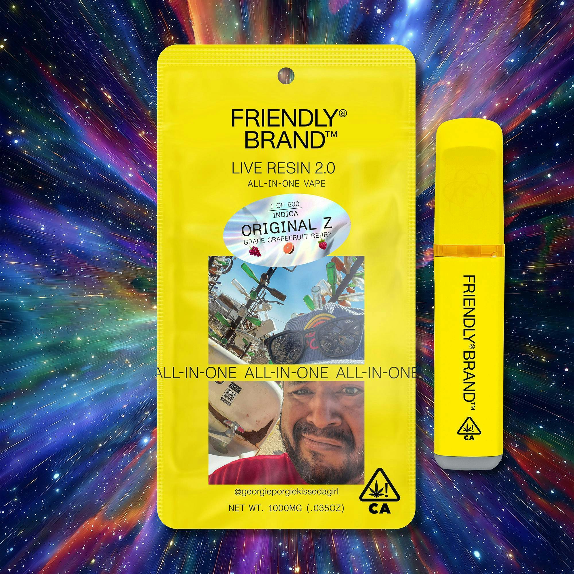 Friendly Brand - Friendly Brand | Original Z | Live Resin AIO | 1g - 1