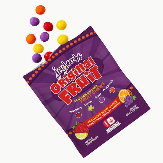 Joyibles - Joy Bombs Original Fruit - 100mg THC (40pk / 2.5mg THC ea) - 1