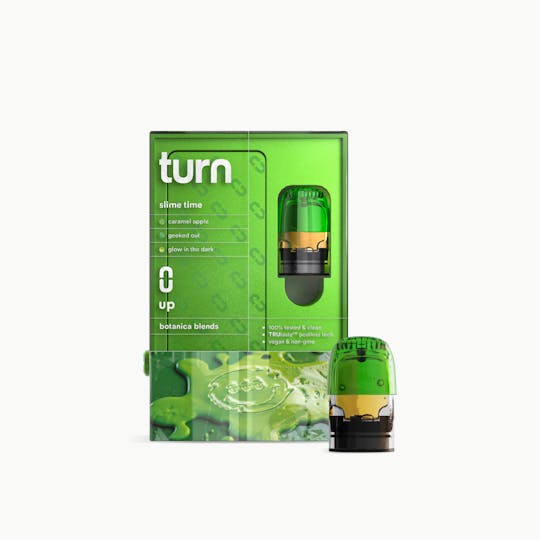 turn - 1.0g pod | slime time | botanica blends | up | - 1