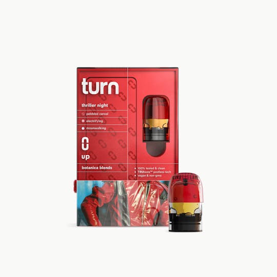turn - 1.0g pod | thriller night | botanica blends | down | - 1