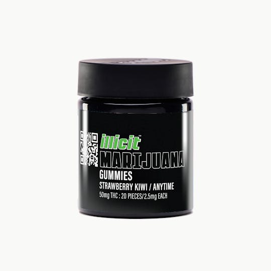 ILLICIT - Strawberry Kiwi 50mg Anytime Gummies - 1