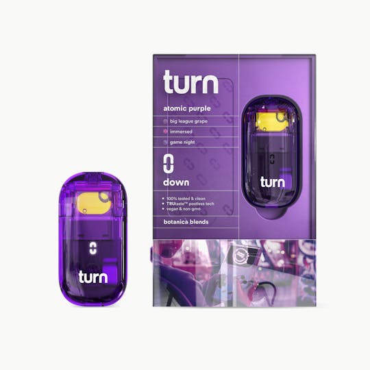 turn - 2.0g AIO | atomic purple | botanica blends | down | - 1