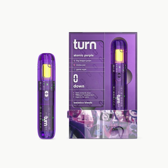 turn - 1.0g AIO | atomic purple | botanica blends | down | - 1