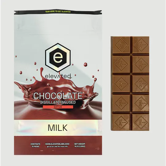 Elevated Labs - Elevated | Rosin Milk Chocolate | 500mg | 10ct | 50mg/ea - 1