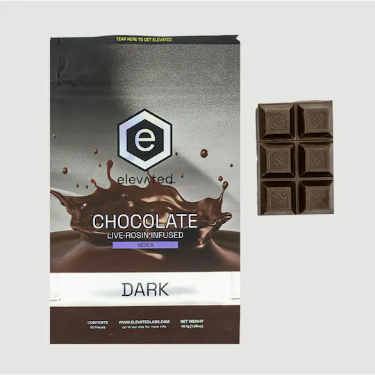 Elevated Labs - Elevated | Rosin Dark Chocolate | 100mg | 10ct | 10mg/ea - 1