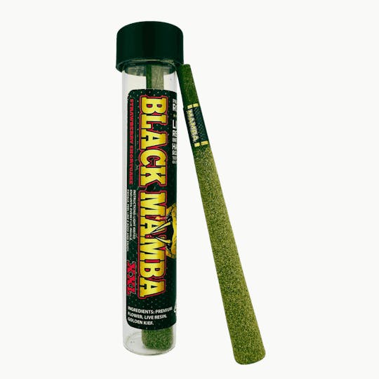 Black Mamba Cannabis - Black Mamba Preroll XXL - Raspberry Sherbet - 1.8gram - Infused Blunt - 1