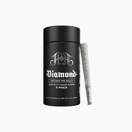Heavy Hitters - Gumbo | Indica - Diamond Infused 0.5g Each Pre-Roll 5-Pack - 1