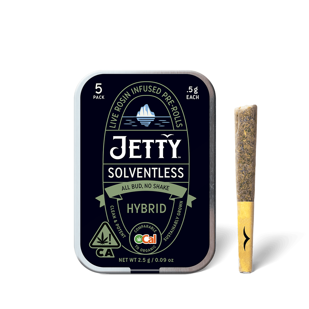 Jetty Extracts - Jetty Pre-Roll OCal LR Infused 5 Pack (2.5g) Governmint Oasis x Banana Bomb - 1