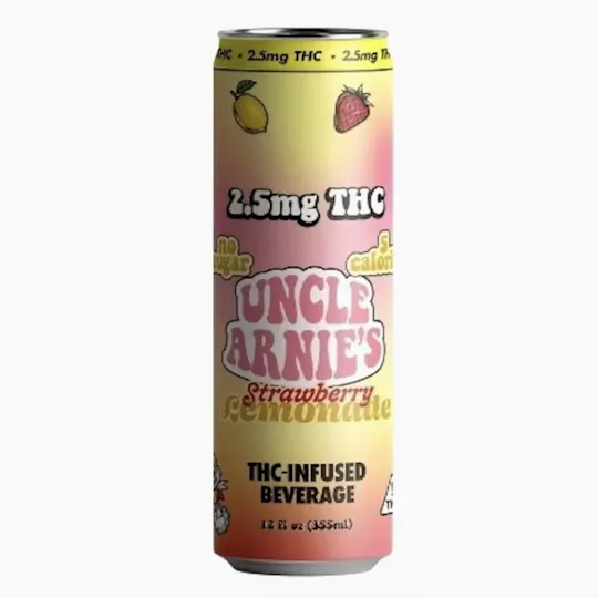 Uncle Arnies - Uncle Arnie's | THC Infused Strawberry Lemonade | Non-Carbonated | 2.5mg - 1