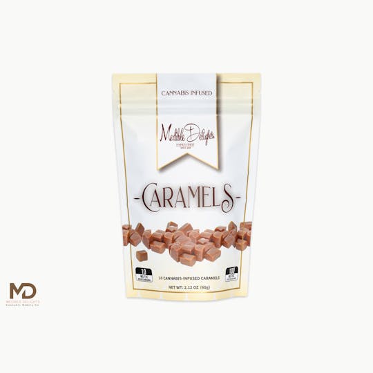 Medible Delights - Sativa Caramel Minis 100mg (10mg THC serving) - 1