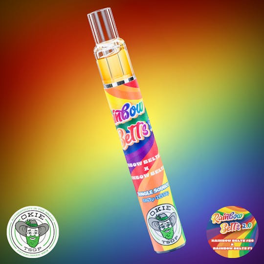 Okie TSGP - Rainbow Belts 2.0 - 90µ-159µ - 0.5g Disposable Live Rosin Cart - 1