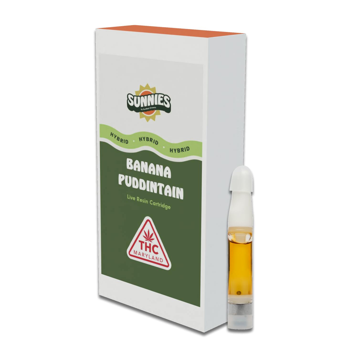 SunMed Growers - Banana Puddintain Live Resin Cartridge 0.5g - 1