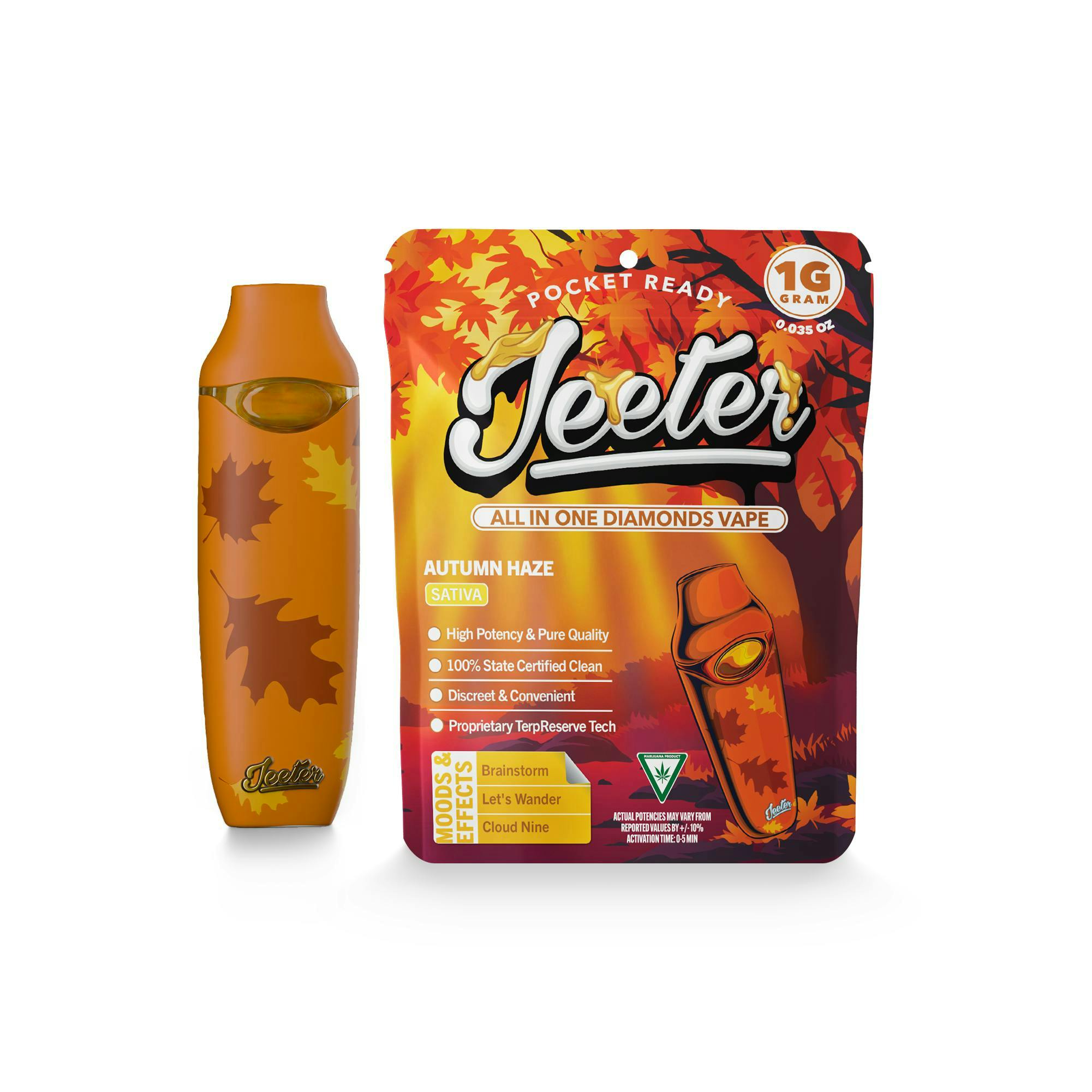 Jeeter - Jeeter | Autumn Haze | Diamonds Disposable | 1g - 1
