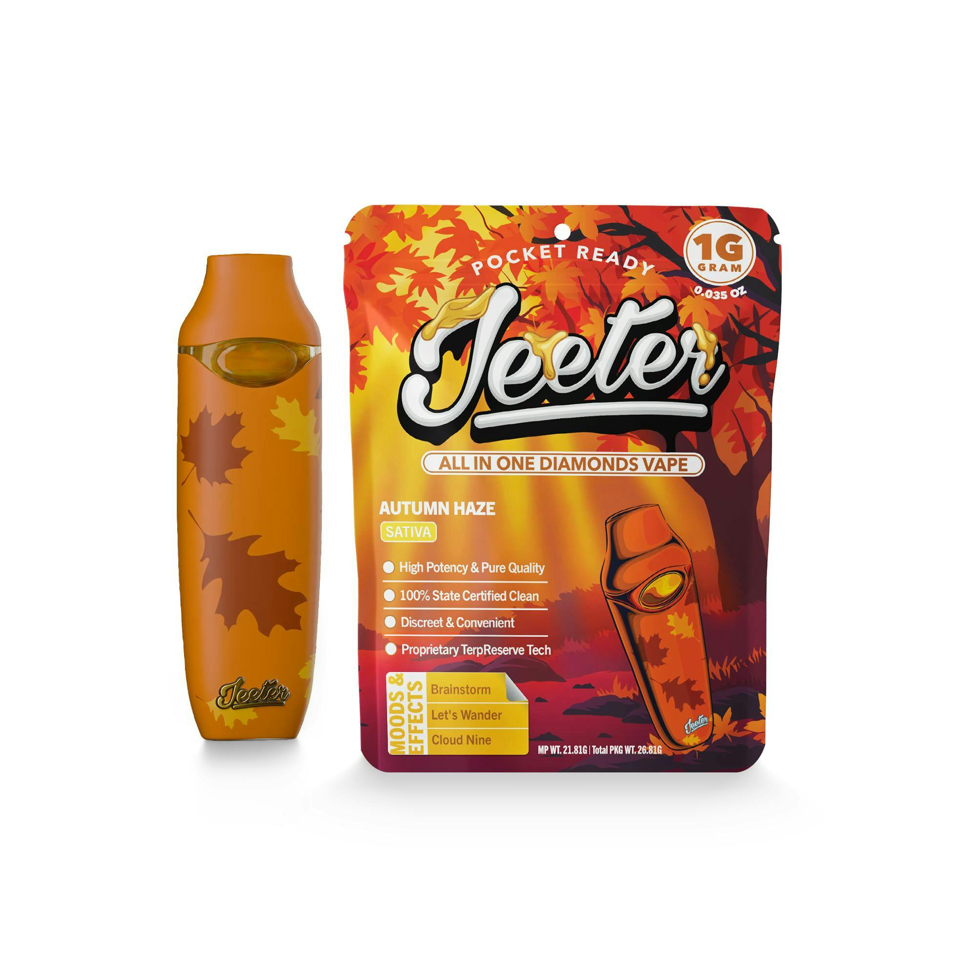Jeeter - Jeeter | Autumn Haze | Diamonds Disposable | 1g - 1