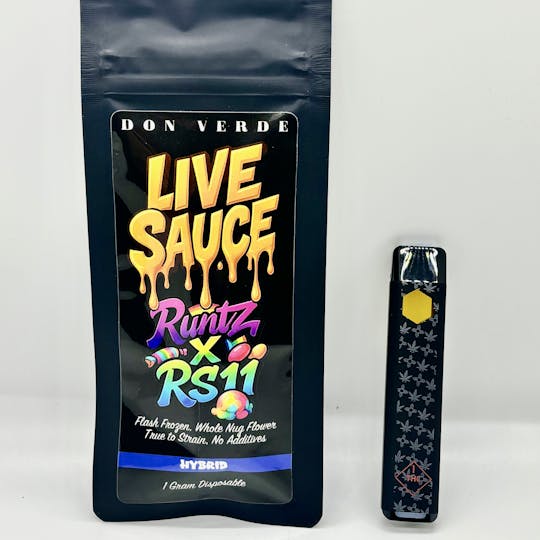 Don Verde - 1g Live Sauce Disposable- Runtz X RS11 (Indica) - 1