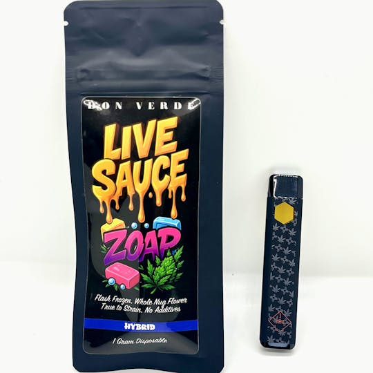 Don Verde - 1g Live Sauce Disposable- Zoap (Indica) - 1