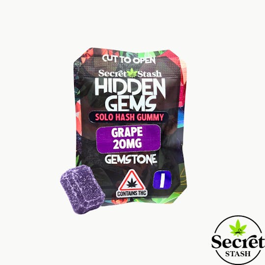 Secret Stash - Secret Stash | Hidden Gems | Solo | Hash | Grape | Indica | 20mg - 1