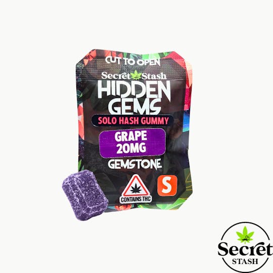 Secret Stash - Secret Stash | Hidden Gems | Solo | Hash | Grape | Sativa | 20mg - 1