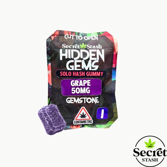 Secret Stash - Secret Stash | Hidden Gems | Solo | Hash | Grape | Indica | 50mg - 1