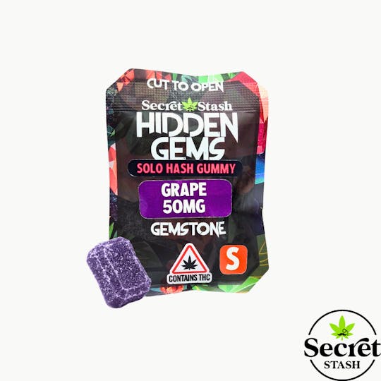 Secret Stash - Secret Stash | Hidden Gems | Solo | Hash | Grape | Sativa | 50mg - 1